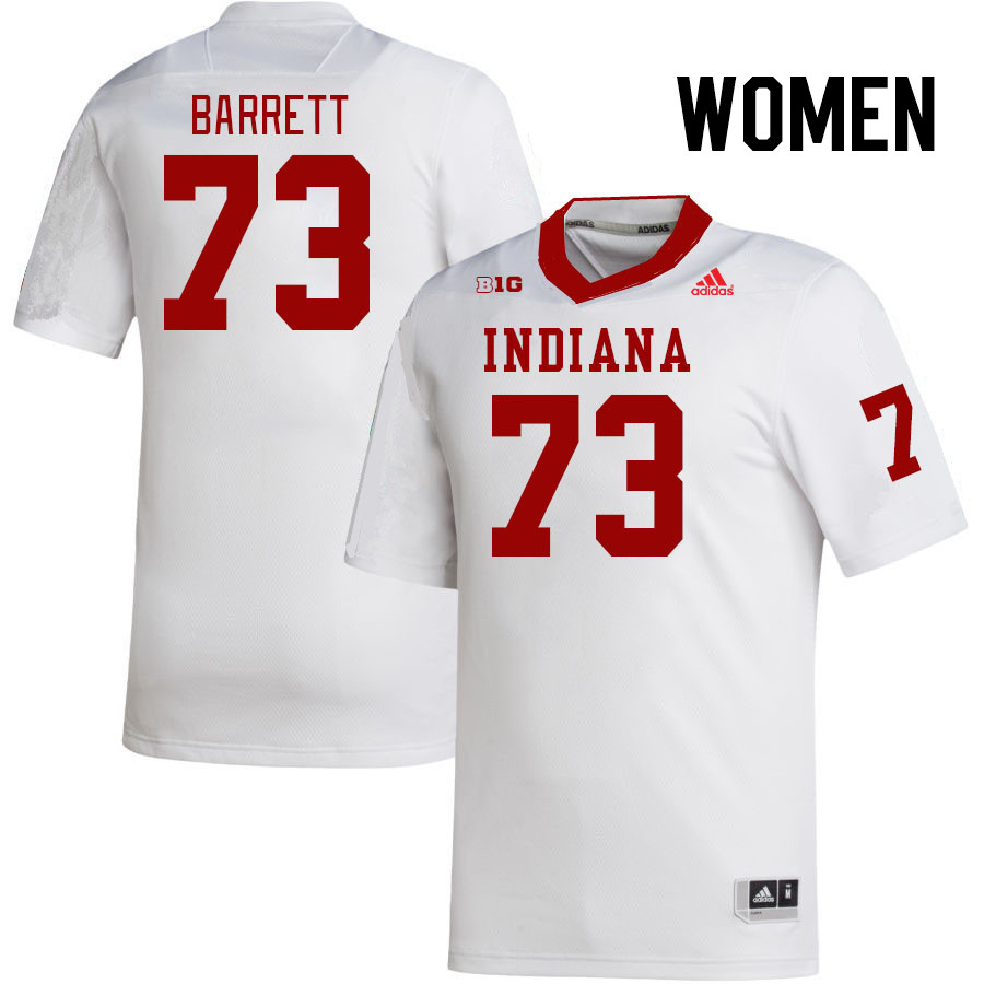 Women #73 Austin Barrett Indiana Hoosiers College Football Jerseys Stitched Sale-White